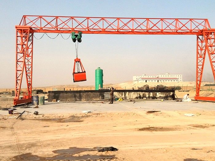 MHz electric hoist grab bucket gantry crane