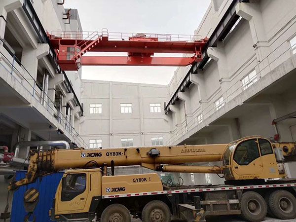 Electric double beam crane