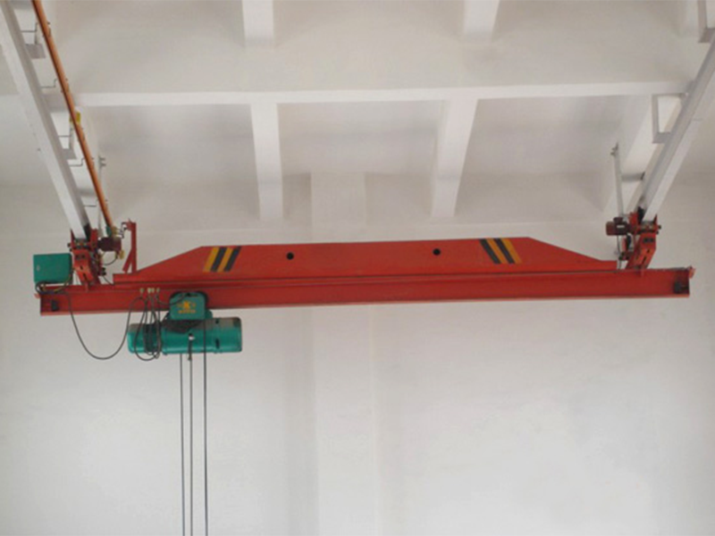 Single beam suspension bridge crane